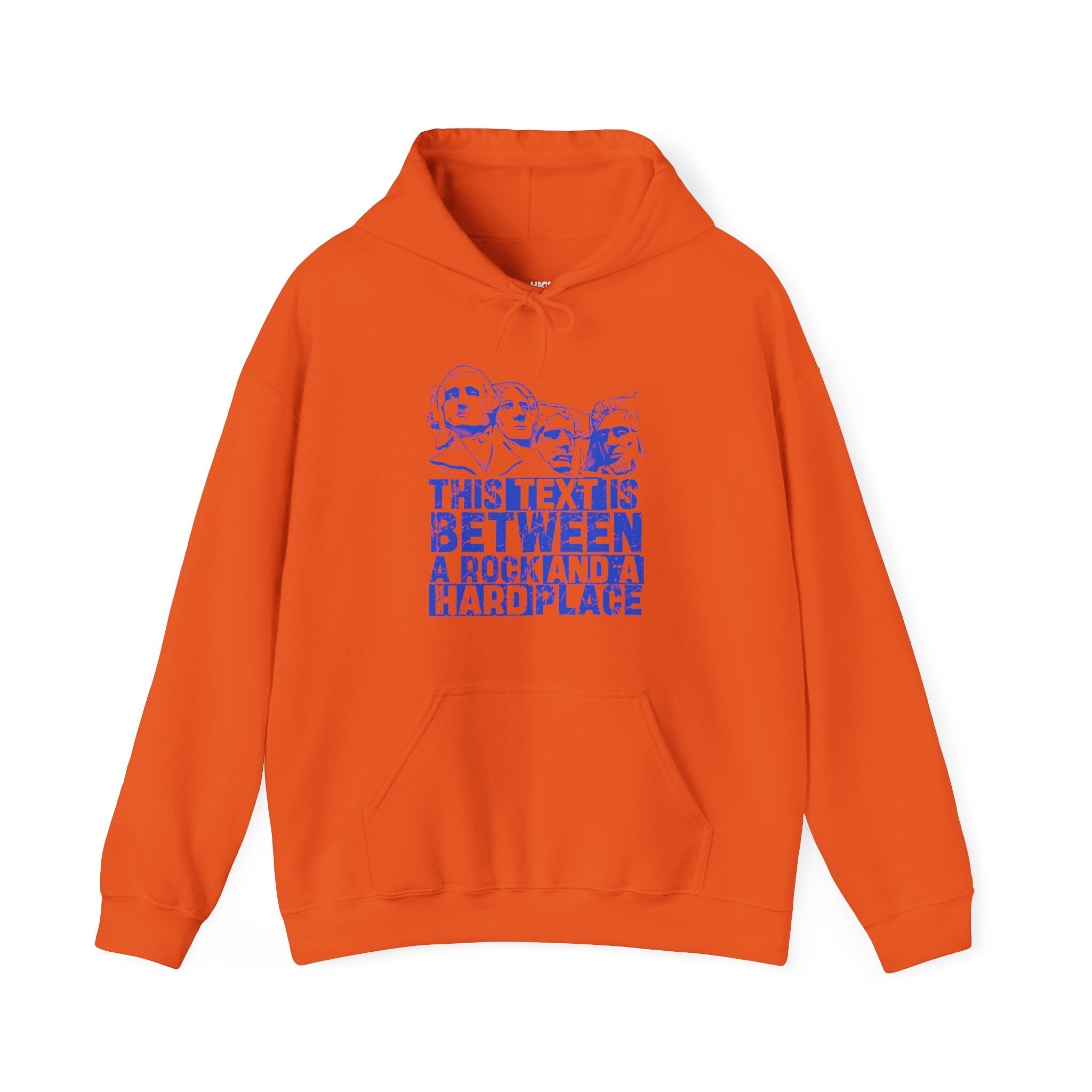 Between A Rock Hoodie orange