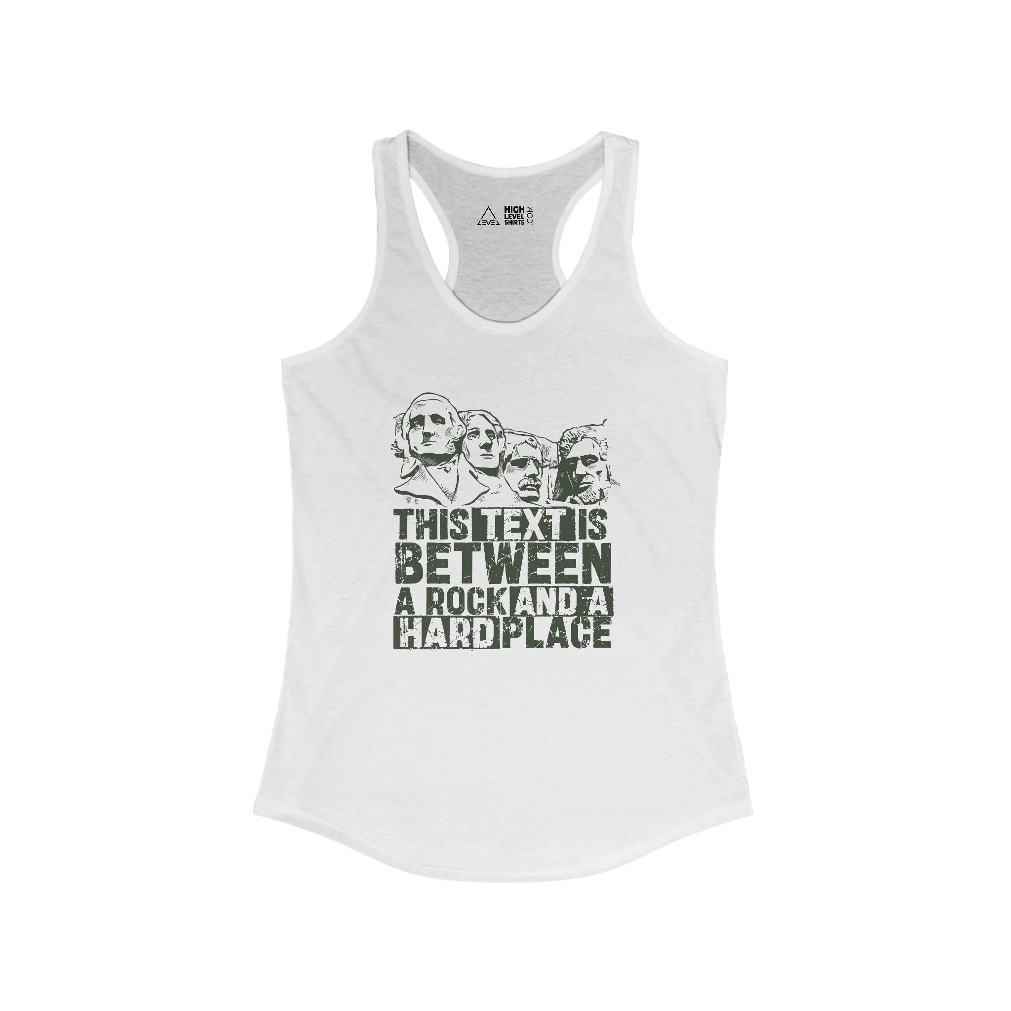 Between A Rock Women's Tank Top - High Level Shirts