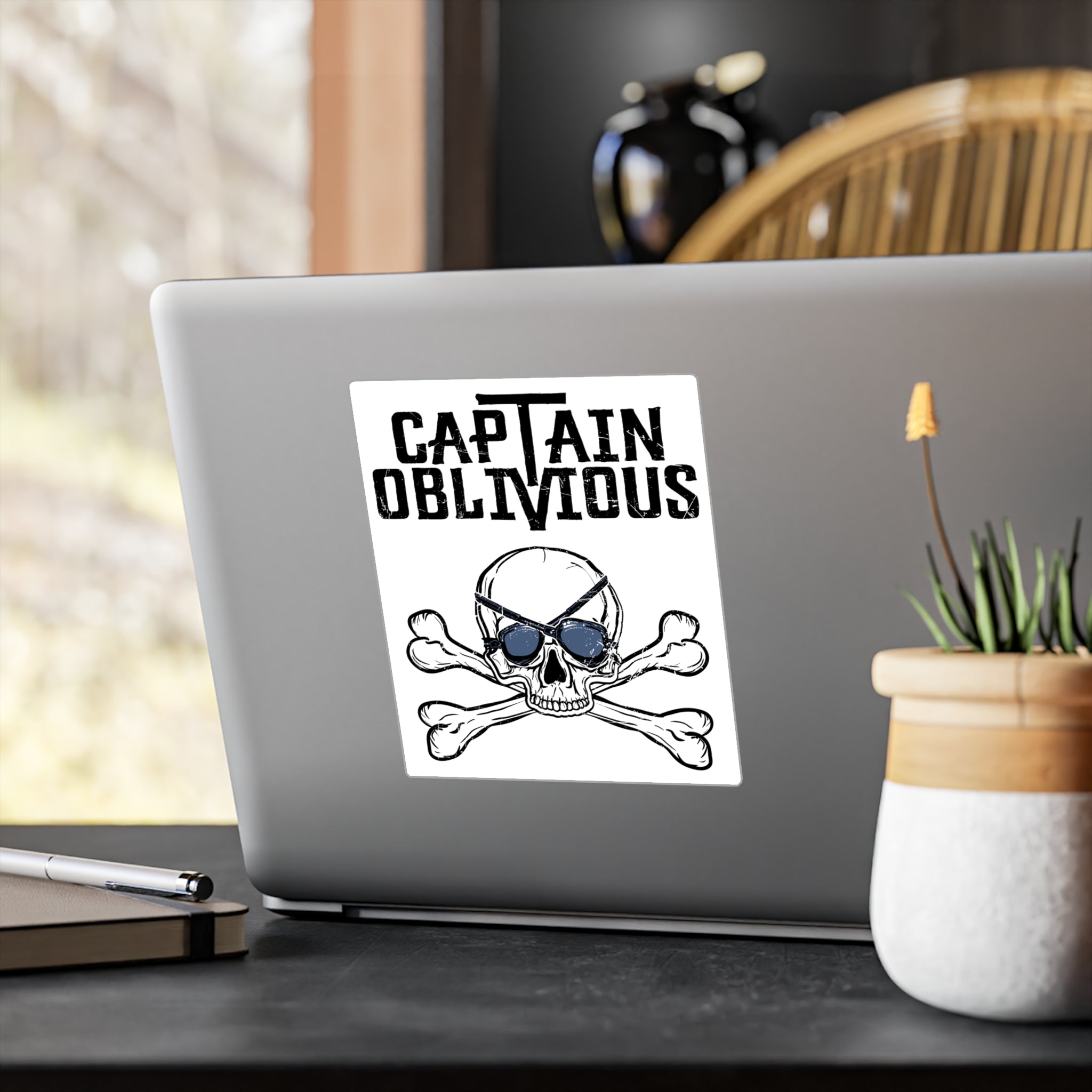 Captain Oblivious Sticker - High Level Shirts