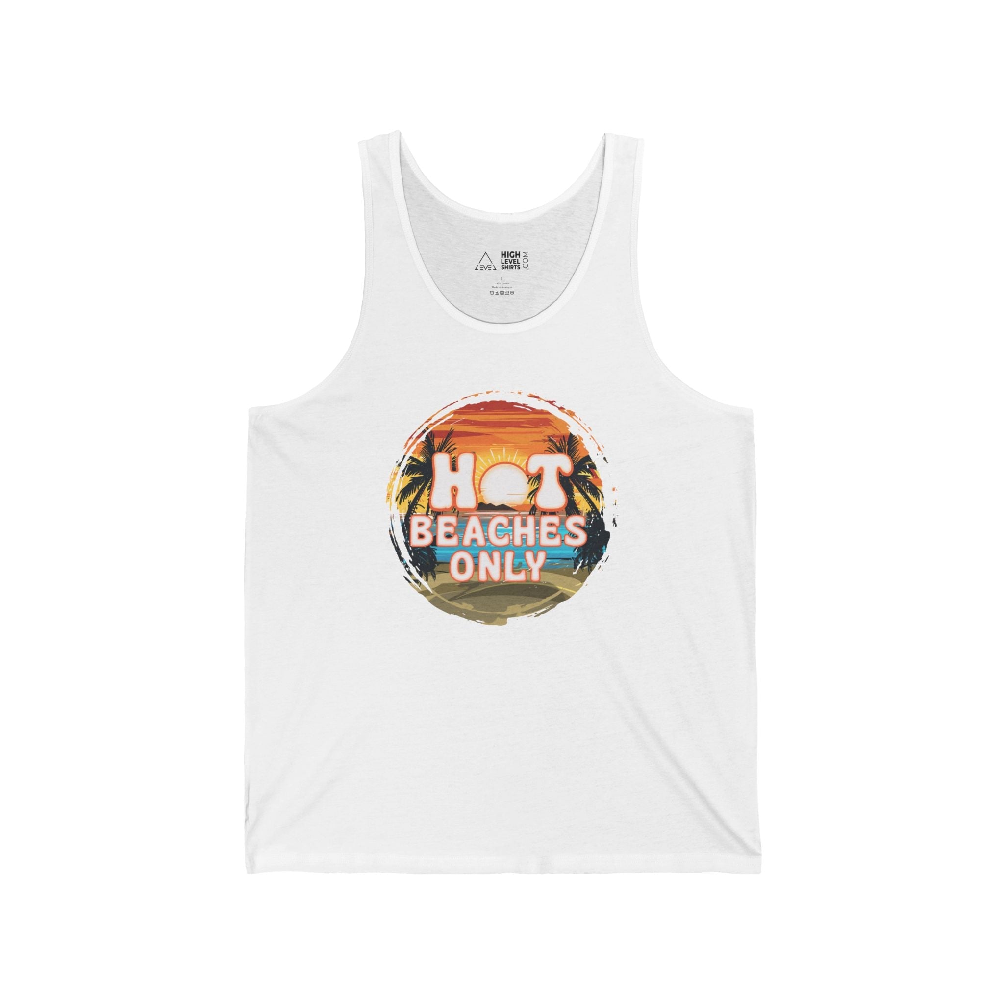 Hot Beaches Only Men's Tank Top - High Level Shirts