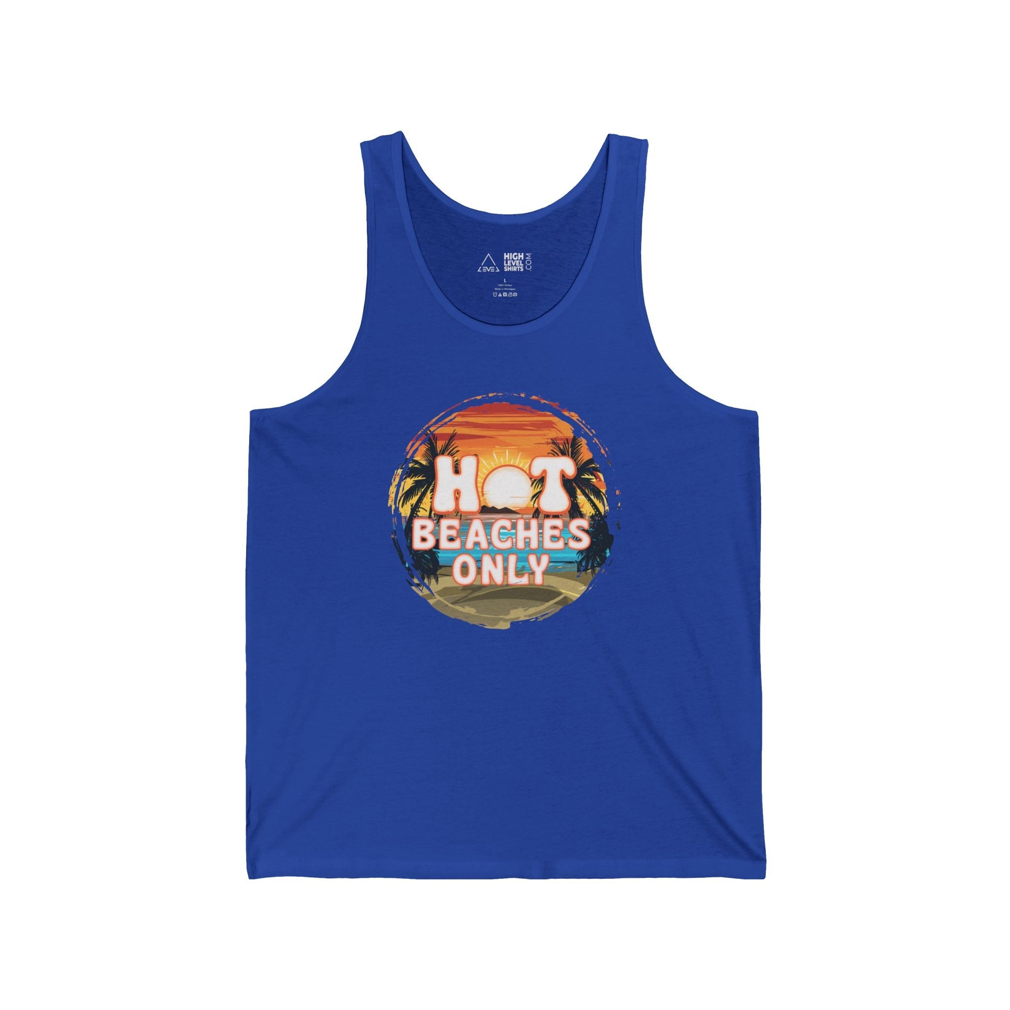 Hot Beaches Only Men's Tank Top - High Level Shirts