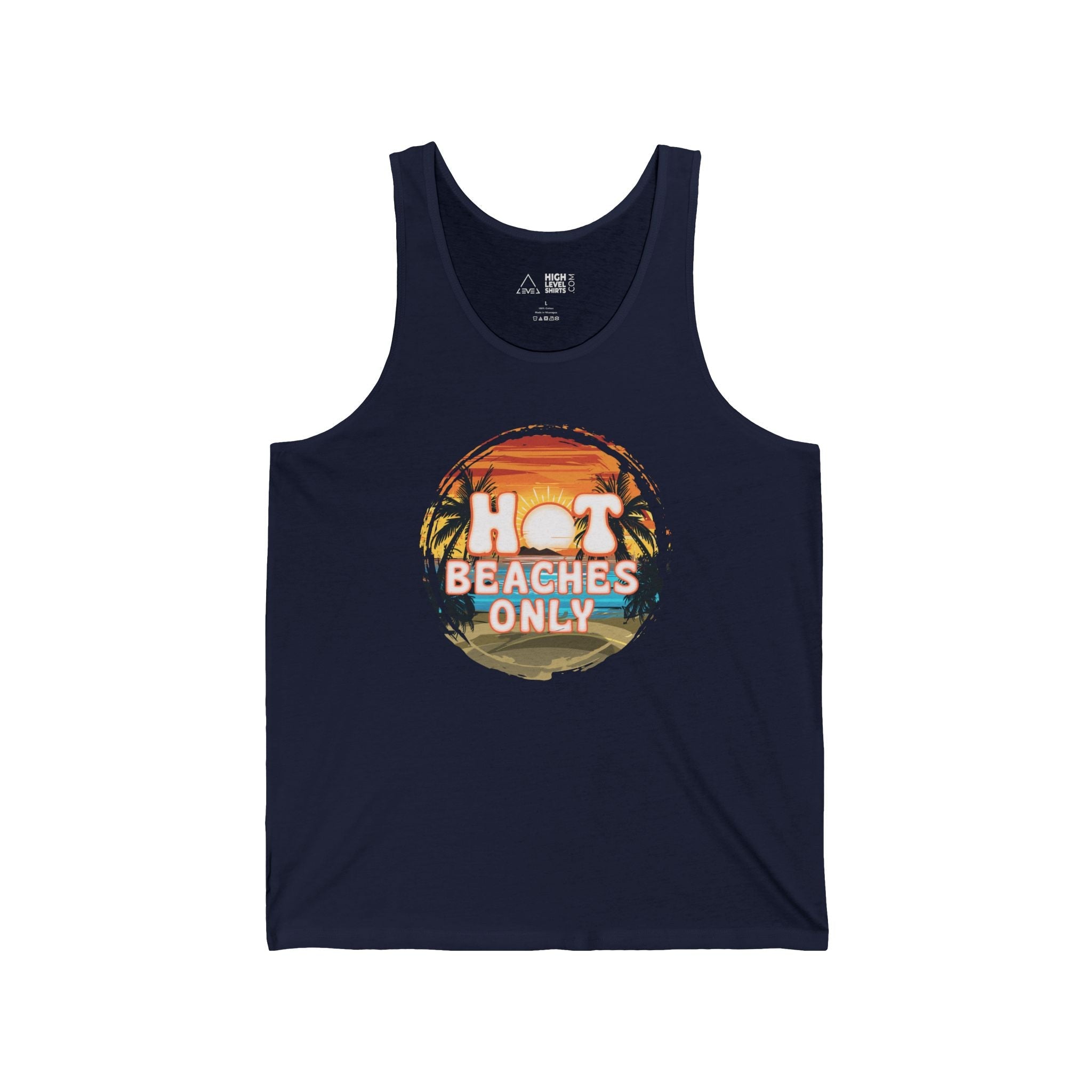 Hot Beaches Only Men's Tank Top - High Level Shirts