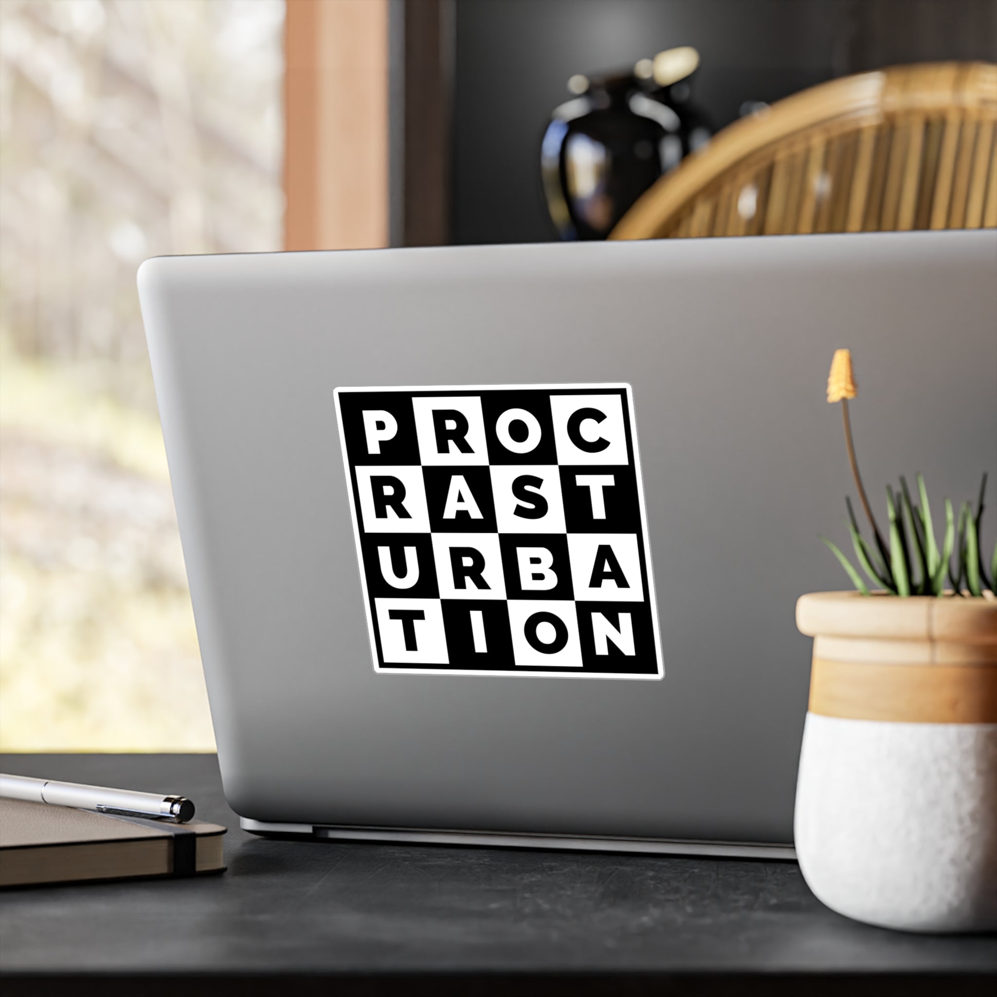 Procrasturbation Sticker - High Level Shirts
